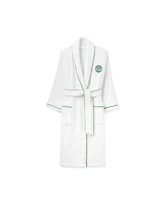Wimbledon Baseline Robe White/Green