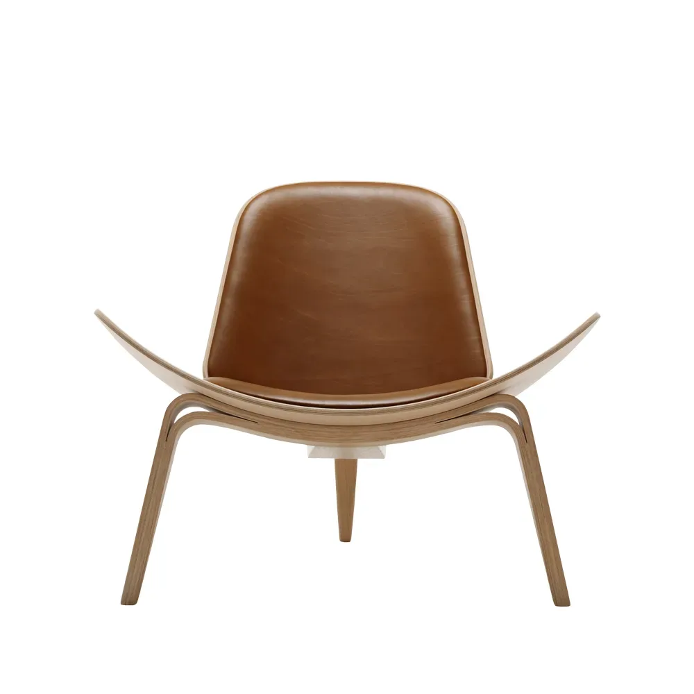 Carl Hansen & Søn CH07 fåtölj Thor 307 läder-vitoljad ek