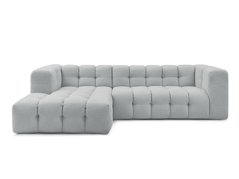 Ecksofa BOBOCHIC CLOUD Stoff hellgrau