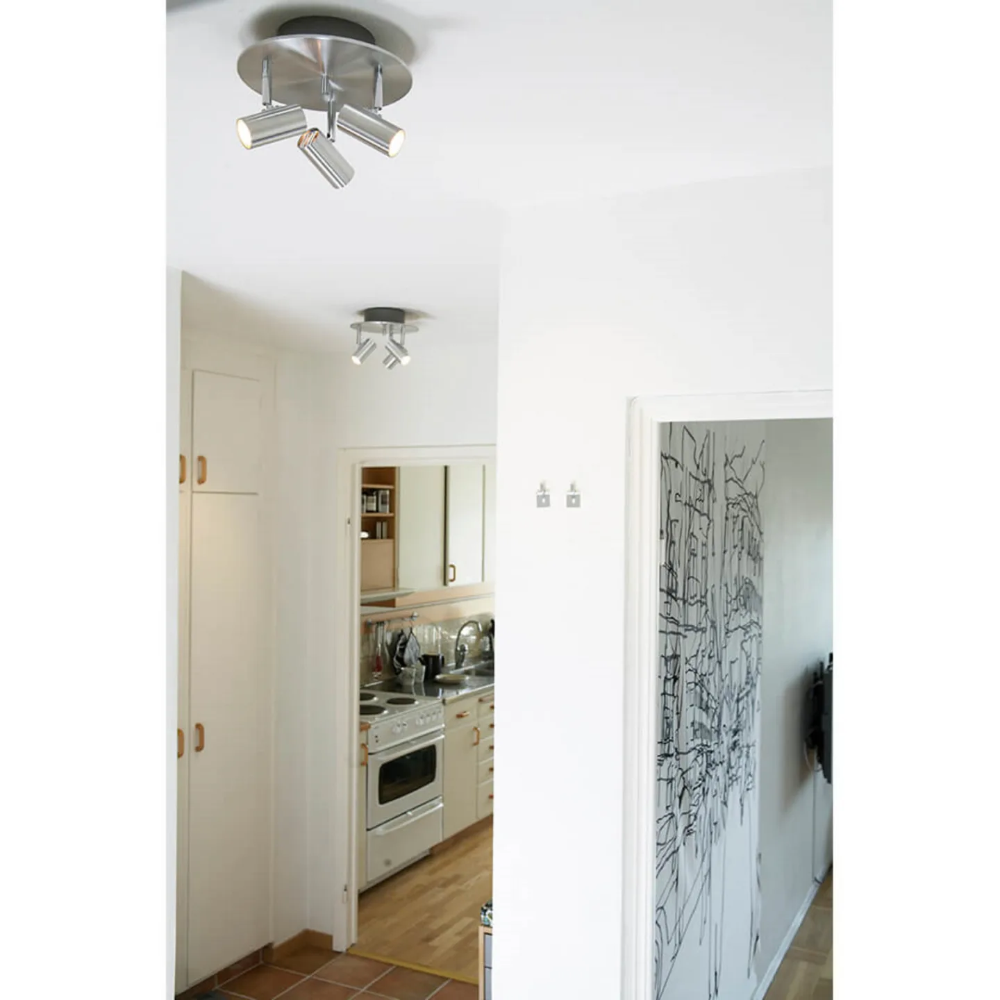 Cato Triospot Plafond Slipad Mässing - Belid - Metall