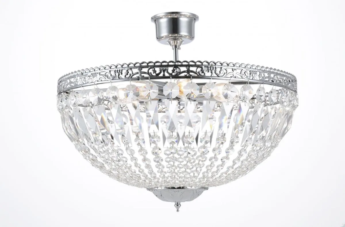 Norrsken Design - Classic Ø55 - Kristallkrona - Krom