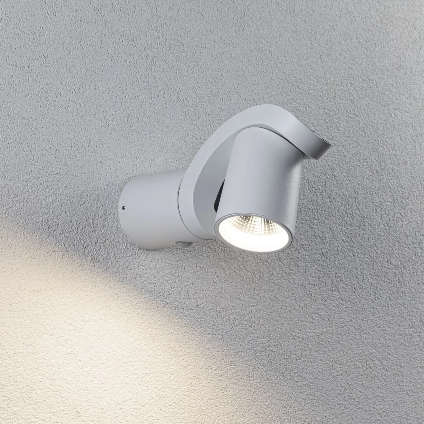 Cuff utomhusvägglampa med sensor SWR vit - Paulmann - Modern - Aluminium - Med en ljuskälla