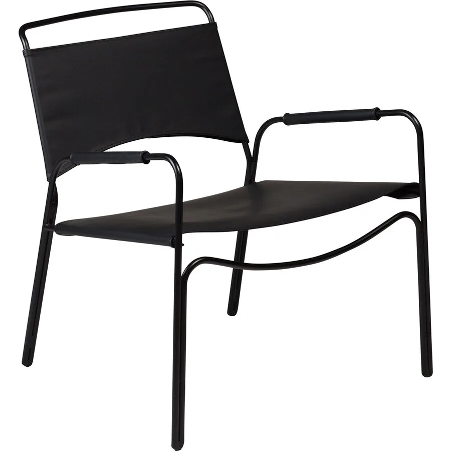 DAN-FORM Sessel Paz black Leder B 61 T 64 H 73 cm