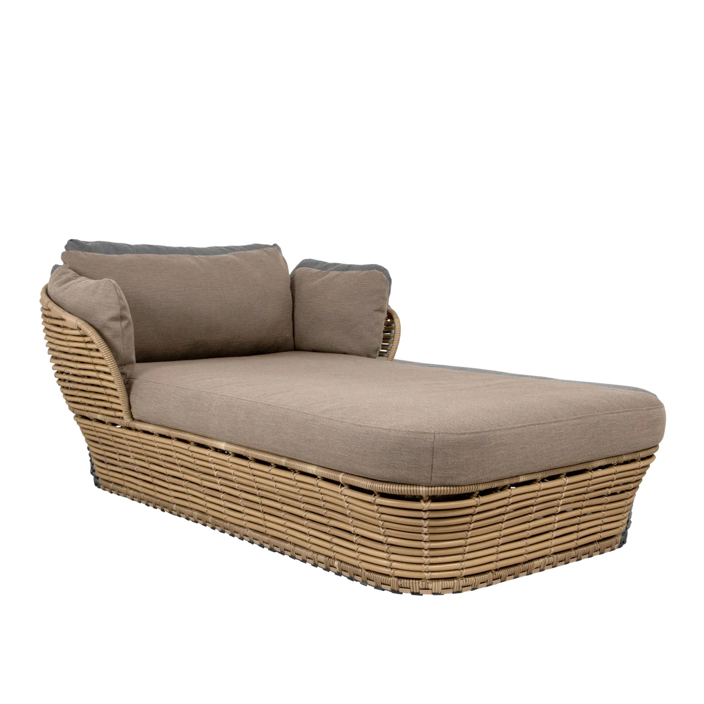 Cane-Line - Basket Daybed, Natural - Solsängar - Strand+Hvass - Naturmaterial/Metall/Textilmaterial