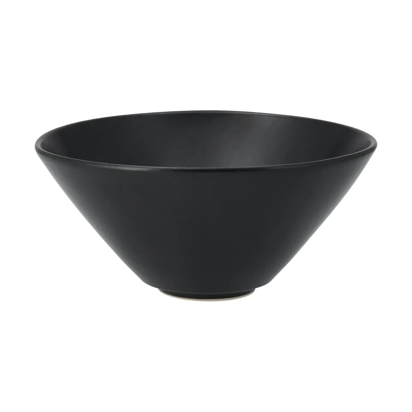 Scandi Living Terra Ramenschale Schwarz Steinzeug, Ø20 cm