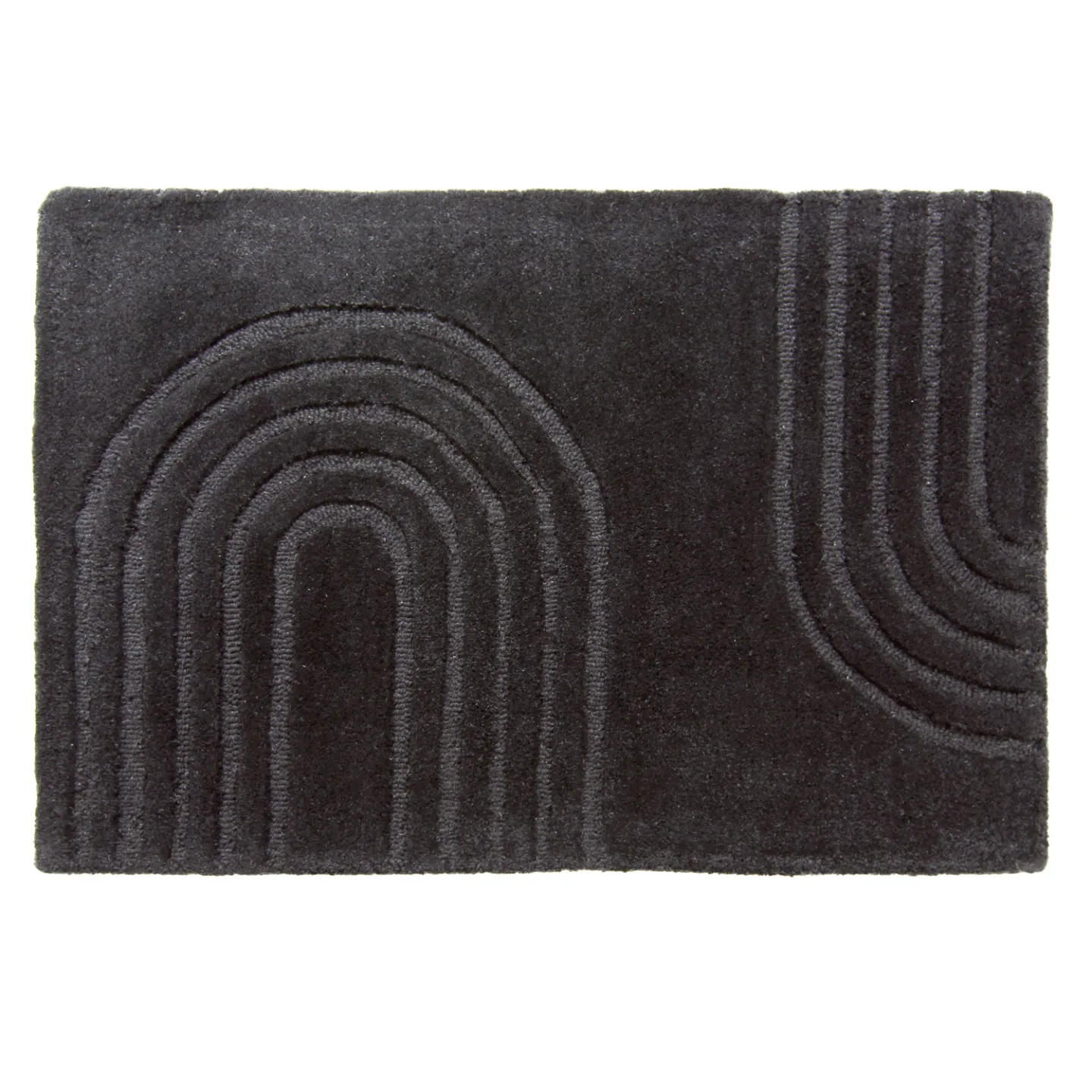 Dørmatte - Sabri (svart) (Størrelse: 60 x 90 cm)