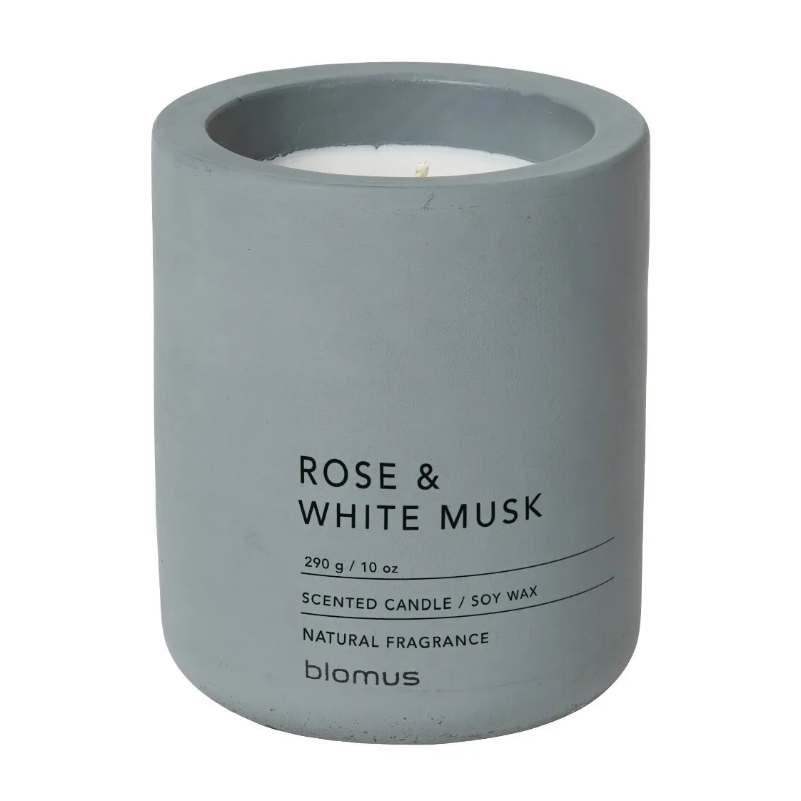 blomus Fraga Duftkerze 55 Stunden Rose & White Musk-Flintstone