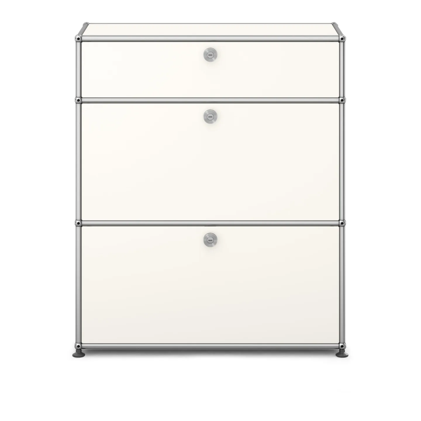 USM - USM Haller Shelf M25 Pure White - Byråer - Fritz Haller & Paul Schärer - Vit - Metall
