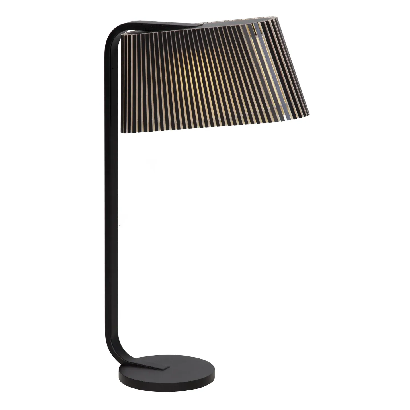 Secto Design Owalo 7020, bordslampa black laminated