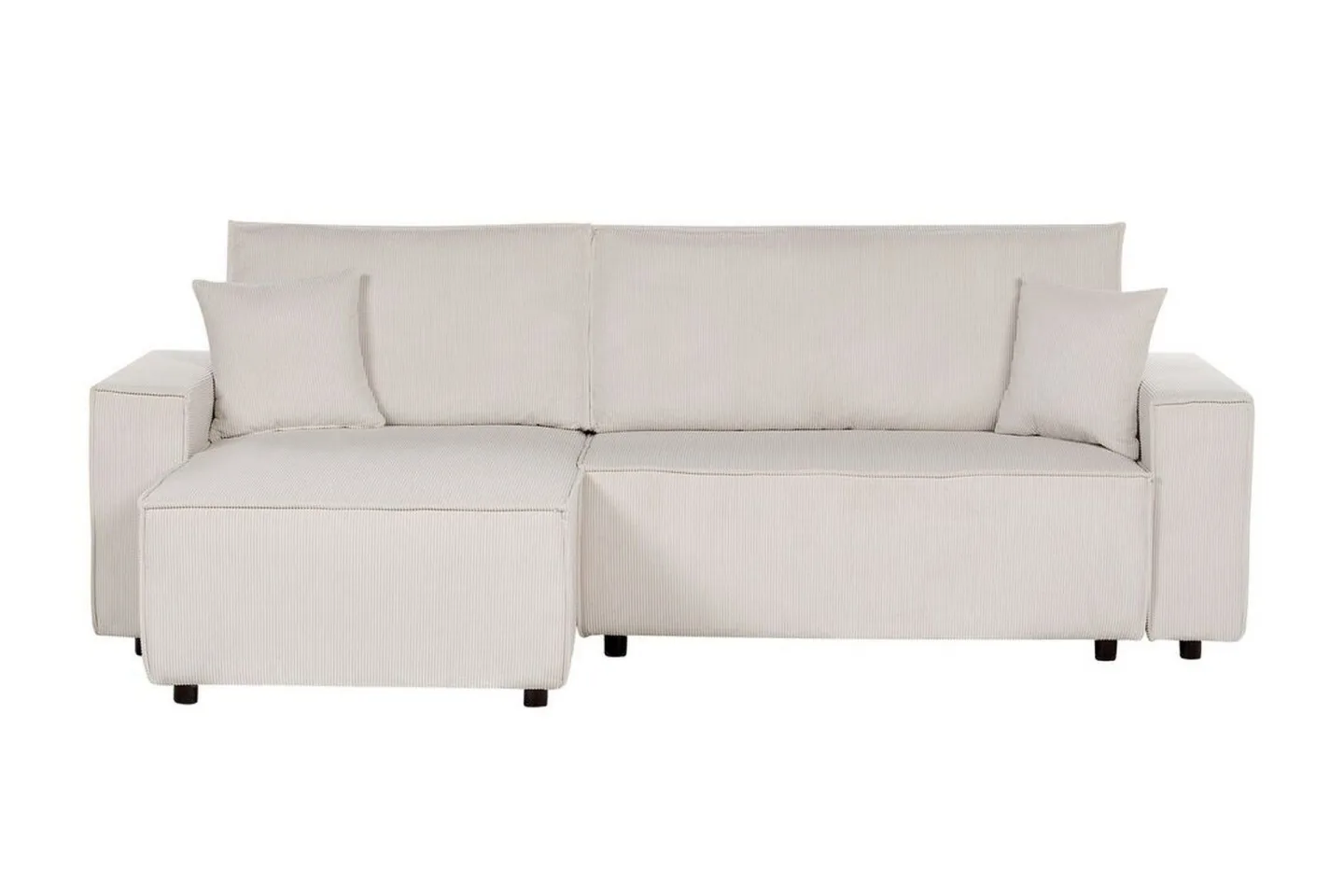 Dyshawn Hörnbäddsoffa 2-sits - Vit/Svart
