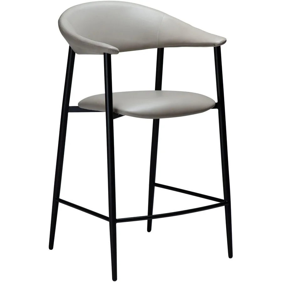 DAN-FORM Barhocker 2er-Set Rover grey Kunstleder H 98 cm