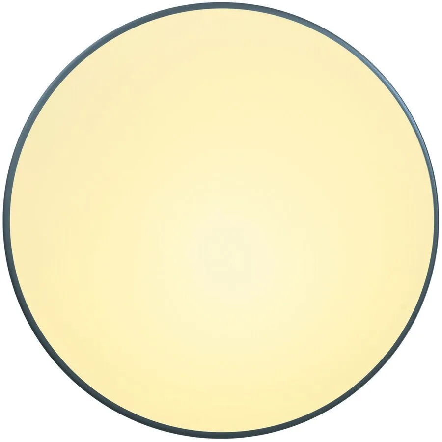 Designer-Deckenlampe Bankamp Basic E27 anthrazit dimmbar D 32 cm - Farbe: anthrazit matt eloxiert / Glas opal weiss - Material: Eisen/Glas