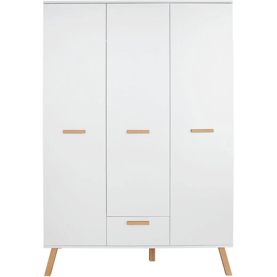 Kleiderschrank Matis weiss Holzwerkstoff B 130 cm