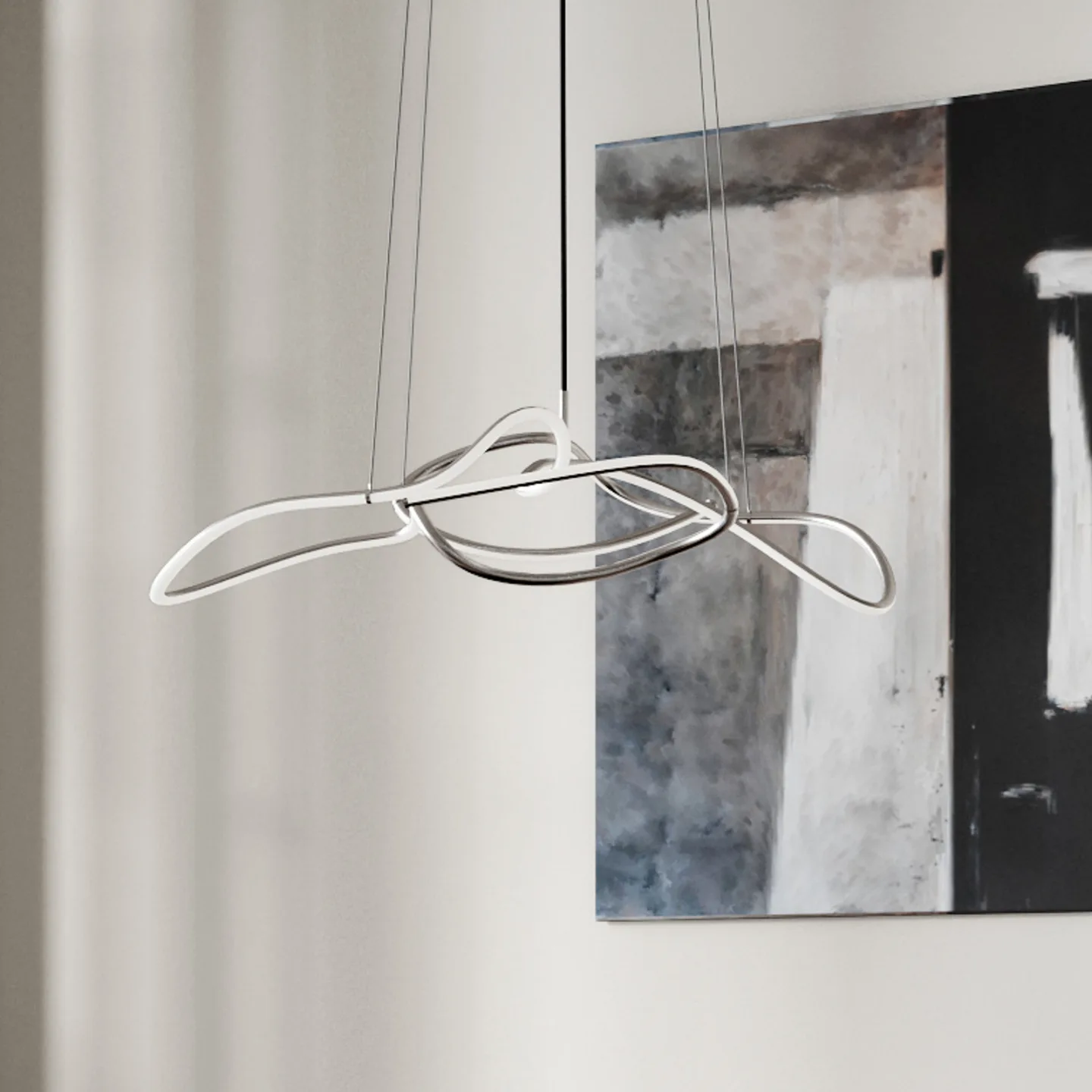 Ghost LED-hængelampe, 116 cm, krom - 101 Copenhagen - Stue - Design - Aluminium - Med én lyskilde