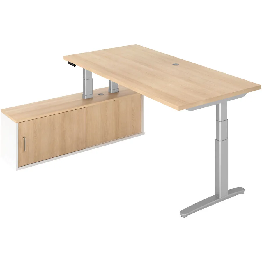 Schreibtisch Office eiche Holzwerkstoff B 209 T 170 cm