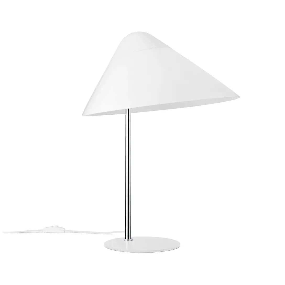 Carl Hansen & Søn HJW02 Opala bordslampa Midi White-chrome