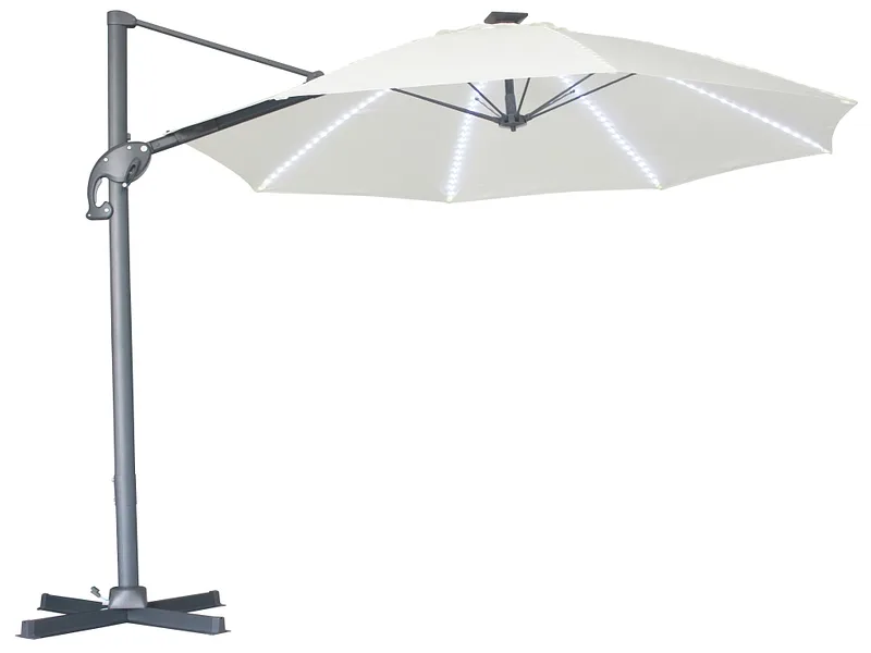 Freiarmschirm SOLAR 300x300cm ekrü