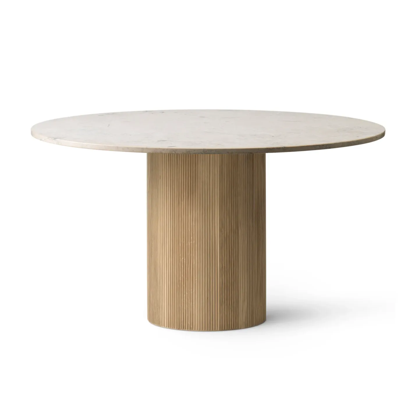 Vipp Vipp494 Cabin matbord Ø130 cm Light Jura marble-light oak