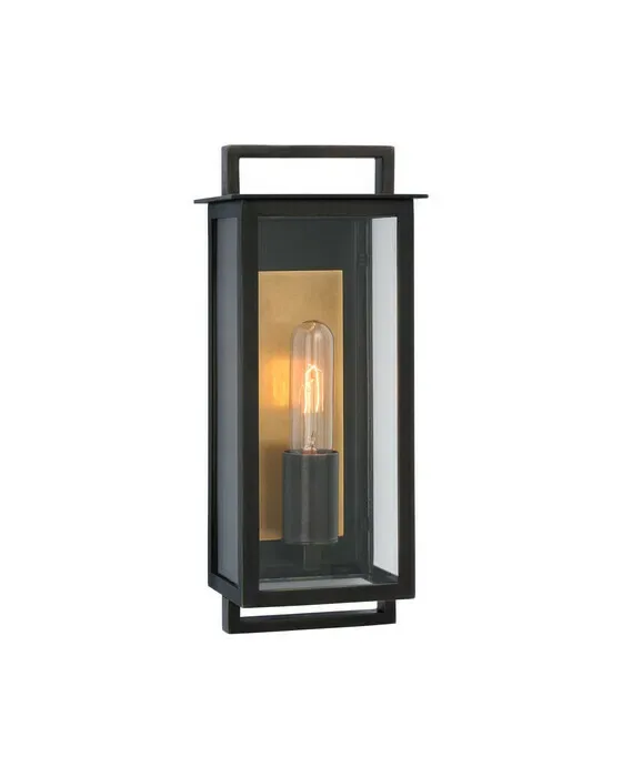 Halle Narrow Wall Lantern Black S