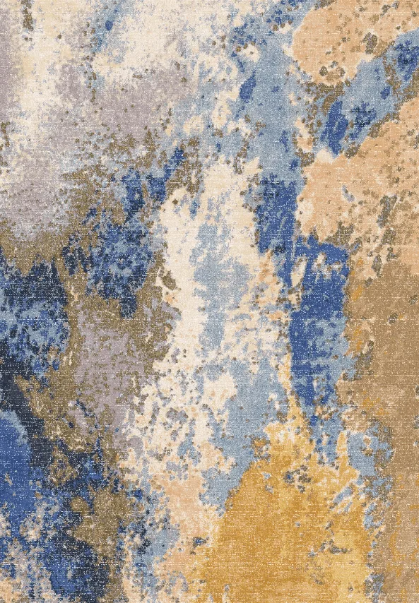 Wilton-teppe - Travale (grå/blå/multi) (Størrelse: 200 x 280 cm)