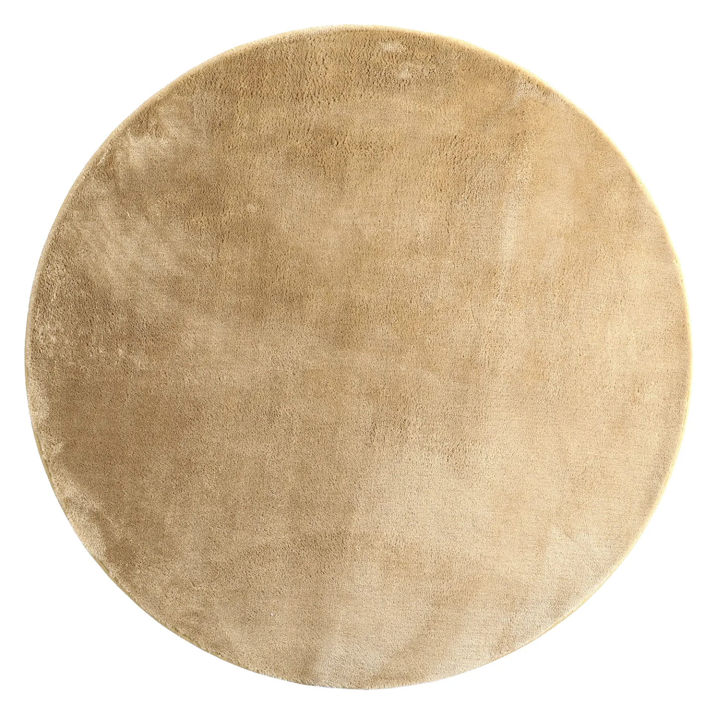 Runde tepper - Aranga Super Soft Fur (mørkbeige) (Størrelse: Ø 200 cm)