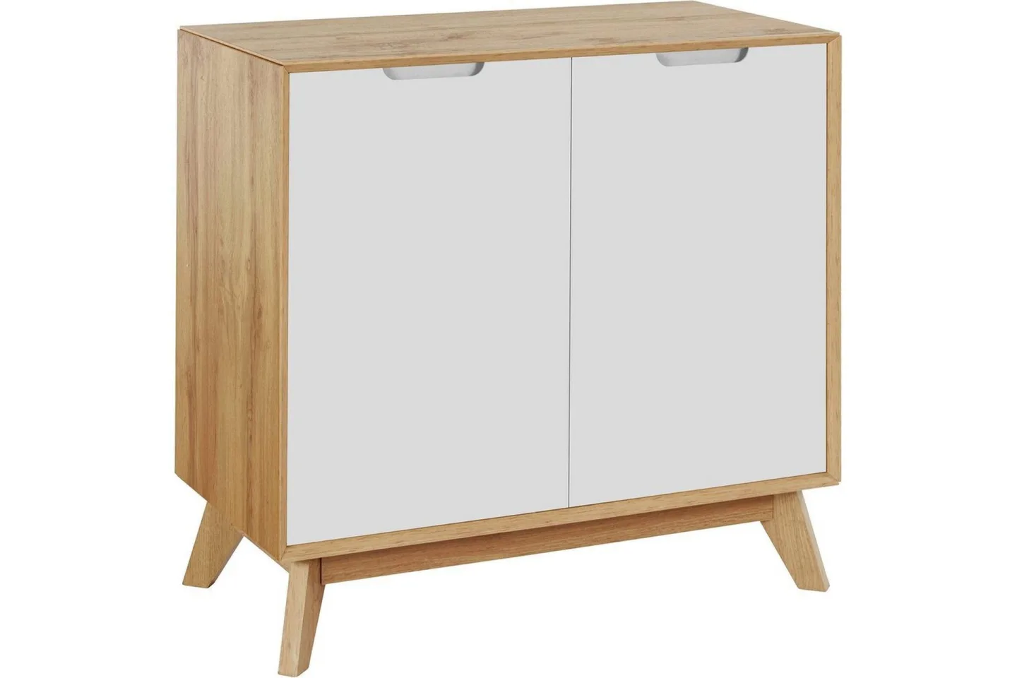 Skänk Ezra 80x40x75 cm, Wotan-ek/Vit - 80x40x75 cm, Wotan-ek/Vit