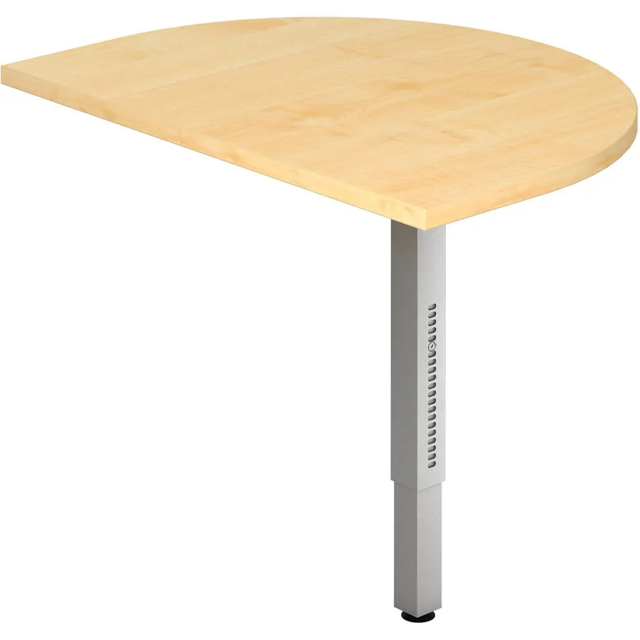 Anbautisch Office Ahorn Holzwerkstoff Höhenverstellbar B 60 T 80 cm
