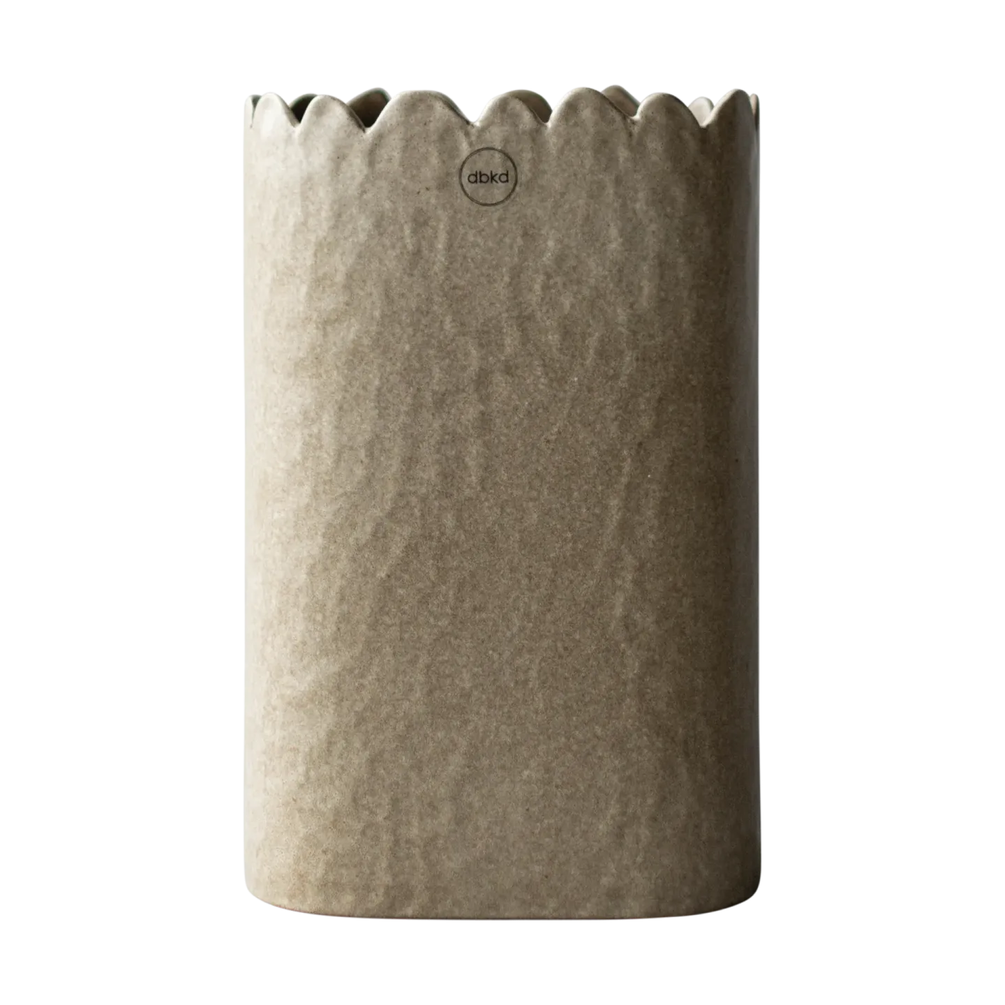 DBKD Flowery Vase 20 cm Beige