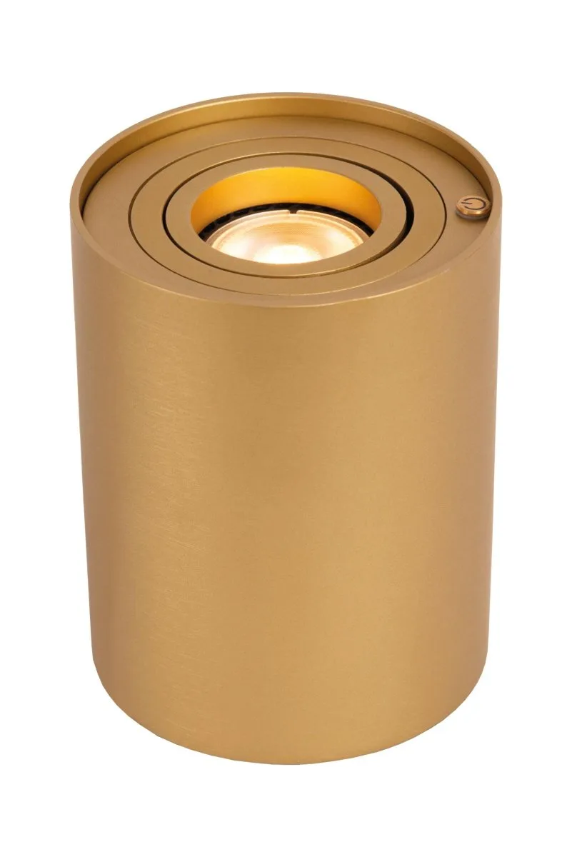 Lucide - Tube 12cm - Bordslampa - Mattguld/mässing