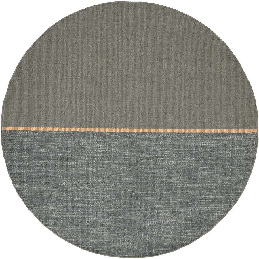 Teppich Magnetize Grün, Grau Anderes Muster Wolle, Polyester 170 x 170 cm