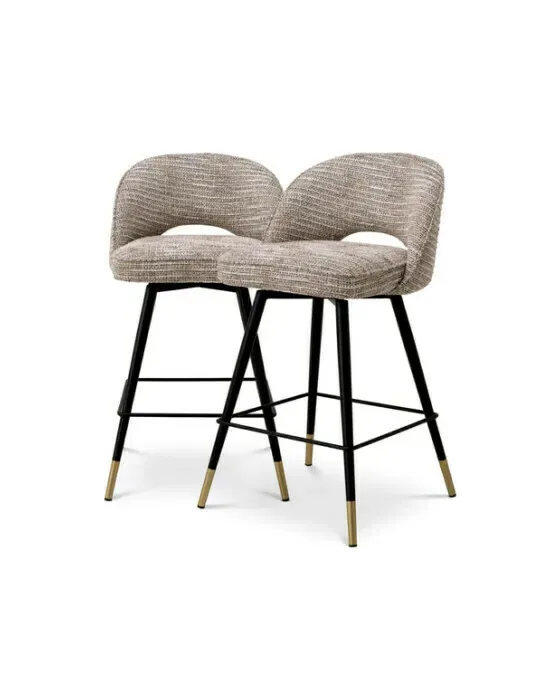 Cliff Bar Stool Mademoiselle Beige Set Of 2