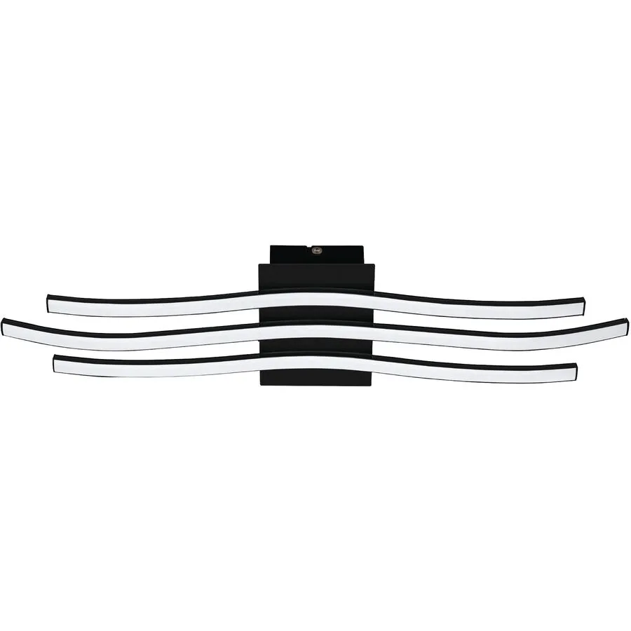 Eglo Deckenlampe Roncade 1 Schwarz/Weiss Aluminium/Kunststoff/Stahl 13 cm 65 cm - LED - Lichtfarbe: Warmweiss - Material: Aluminium/Stahl/Kunststoff -