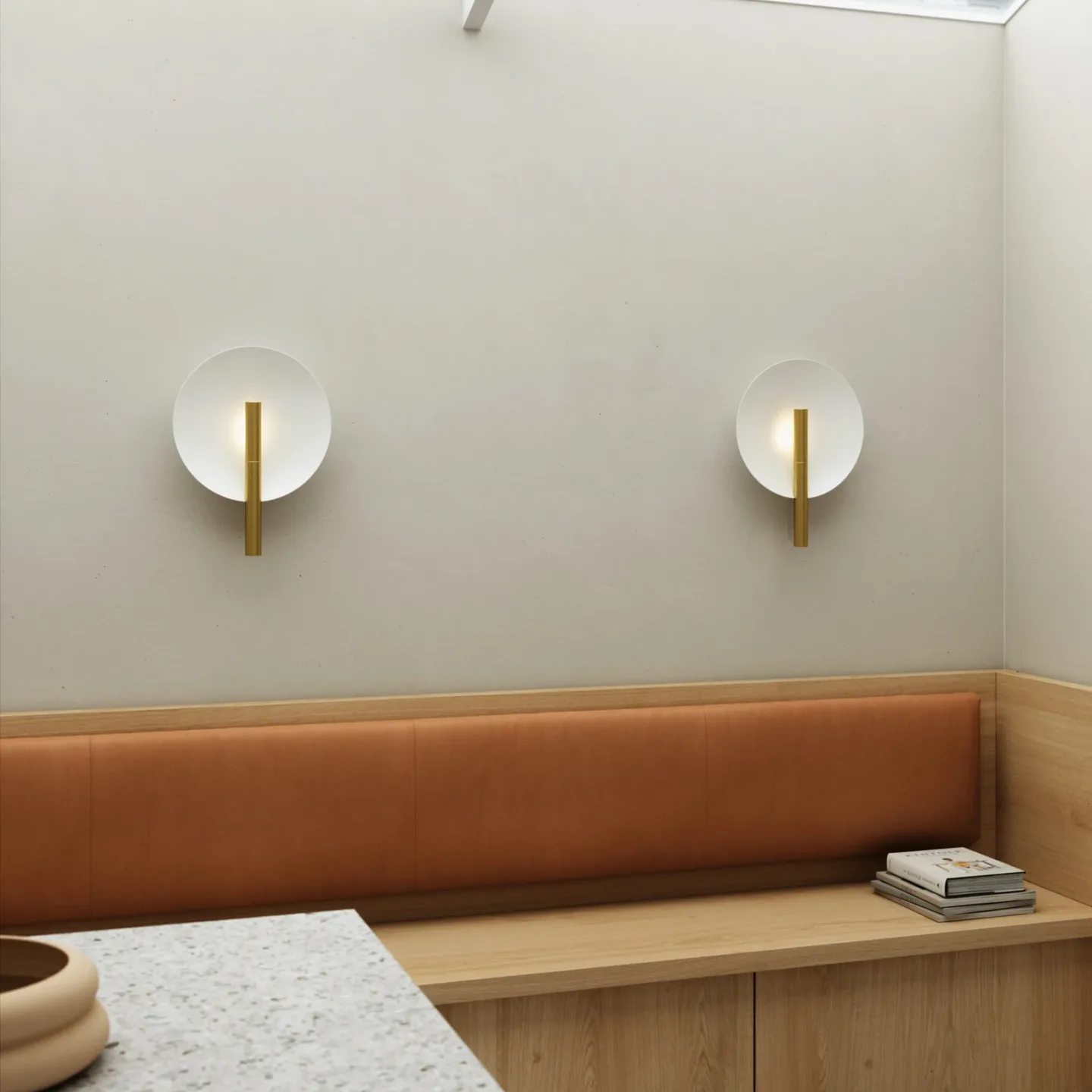 Furiko Wandleuchte Brushed Brass - DFTP DFTP by Nordlux - Schlafzimmer - Design - Metall - Rund