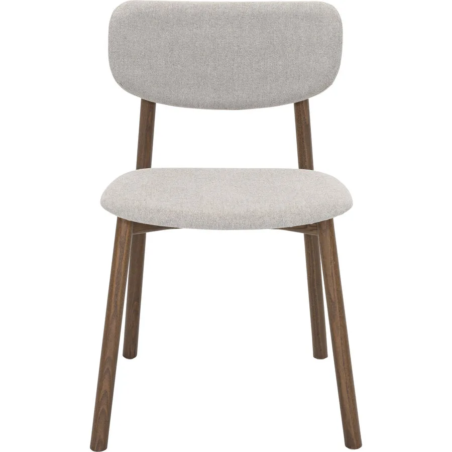 NOVAMOBILI Stuhl Gerardo beige Stoff/Holz