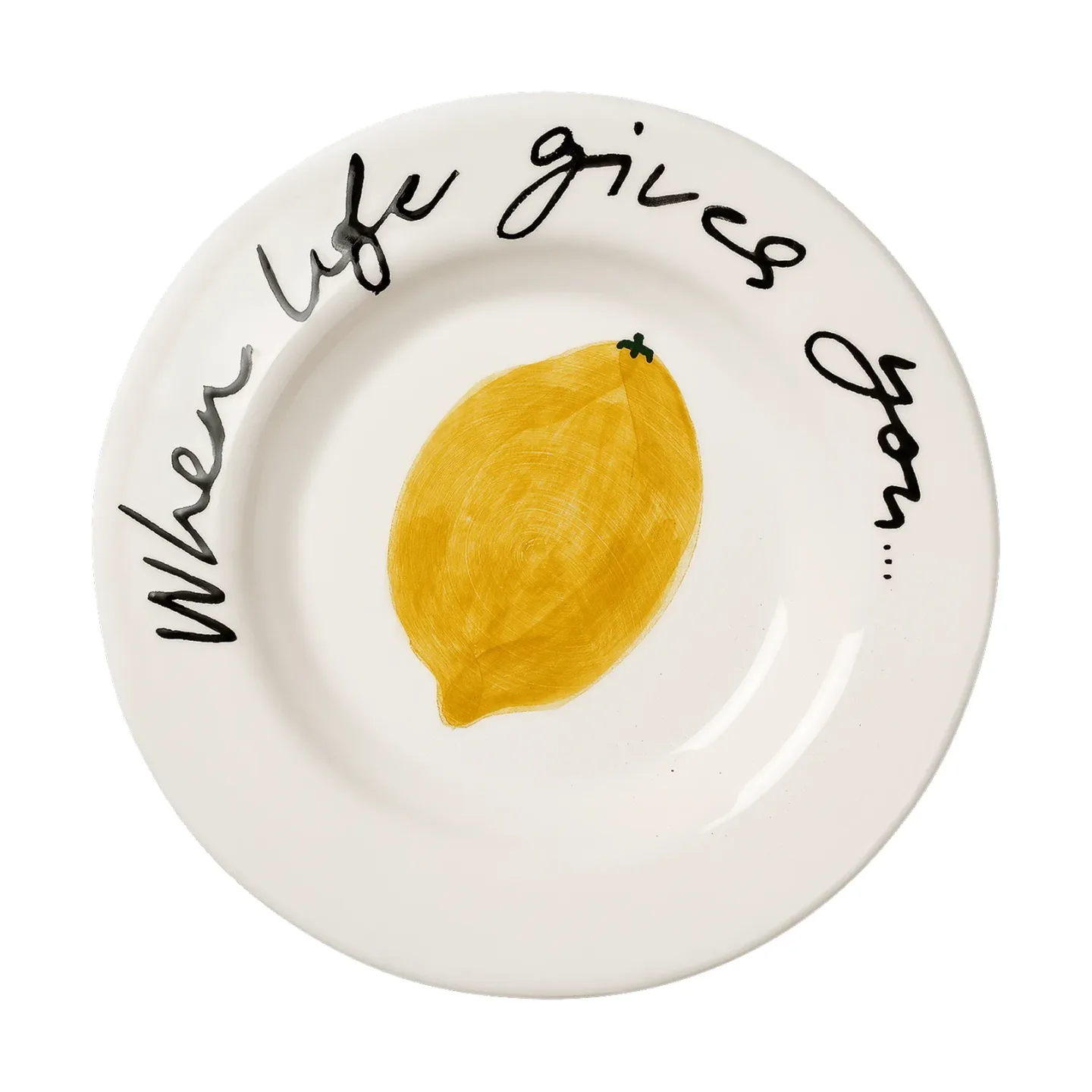 Pick a Poppy Lemon-Tapasteller Gelb, 15 cm