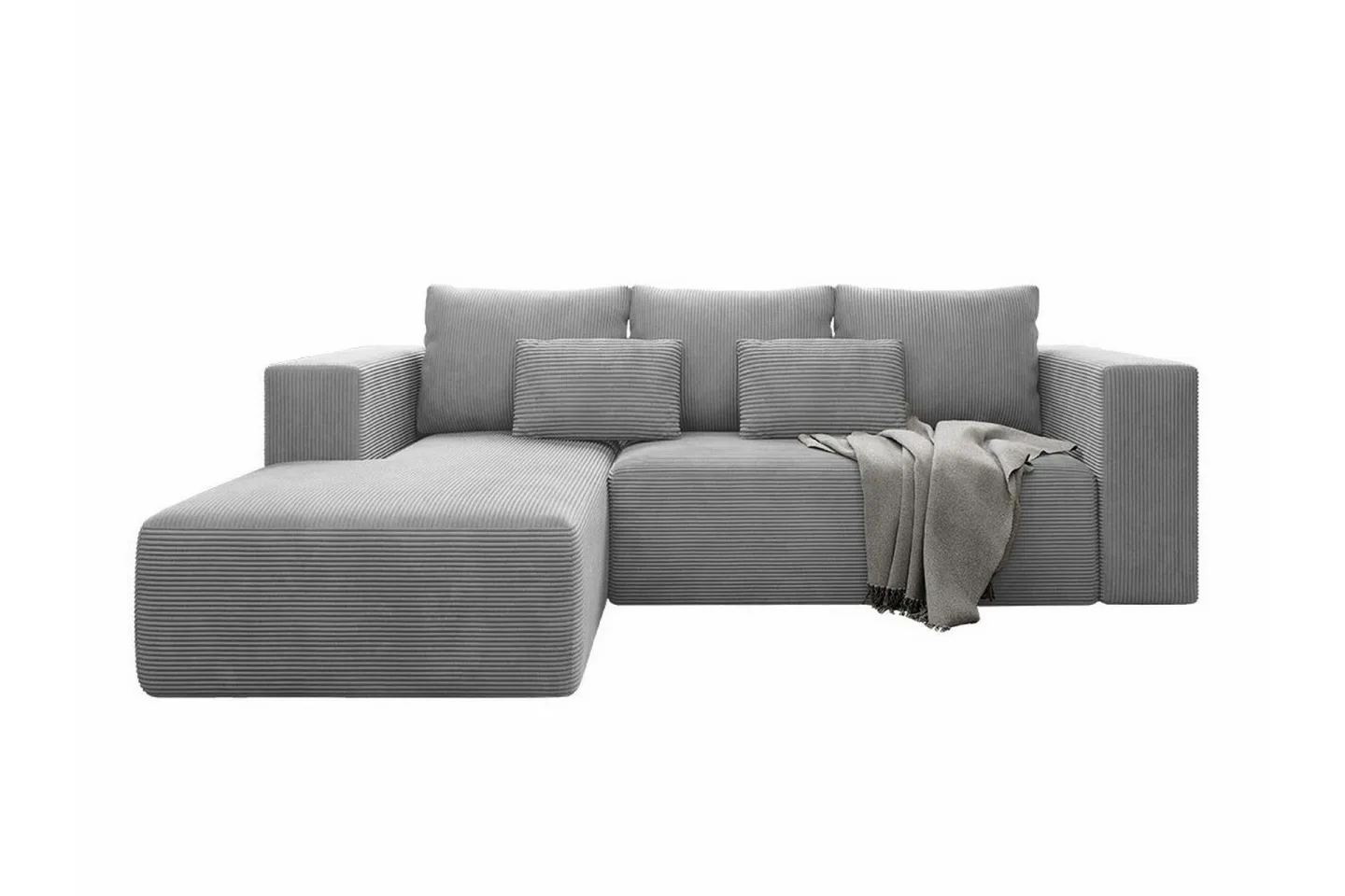 Listowel 3-sits Hörnbäddsoffa Light grey/Dark grey -