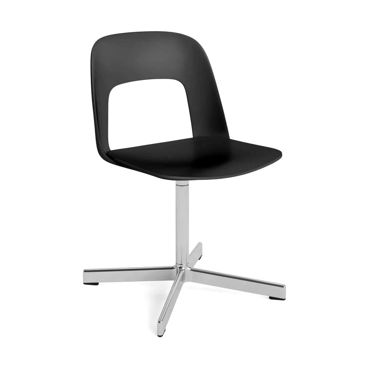 HAY Layout Chair 131 stol Black-polerad aluminium