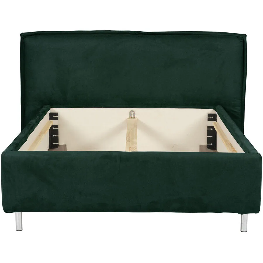 Bett Bow smaragd Stoff 200 x 200 cm
