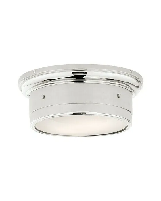 Small Siena Flush Mount Polished Nickel