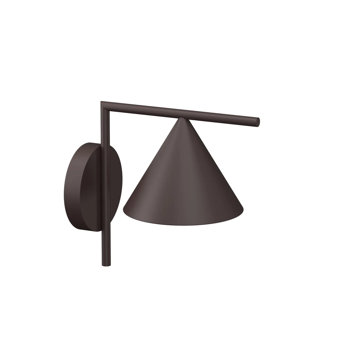 Flos - Captain Flint Wall Outdoor Deep Brown - Vägglampor utomhus - Michael Anastassiades - Brun - Metall