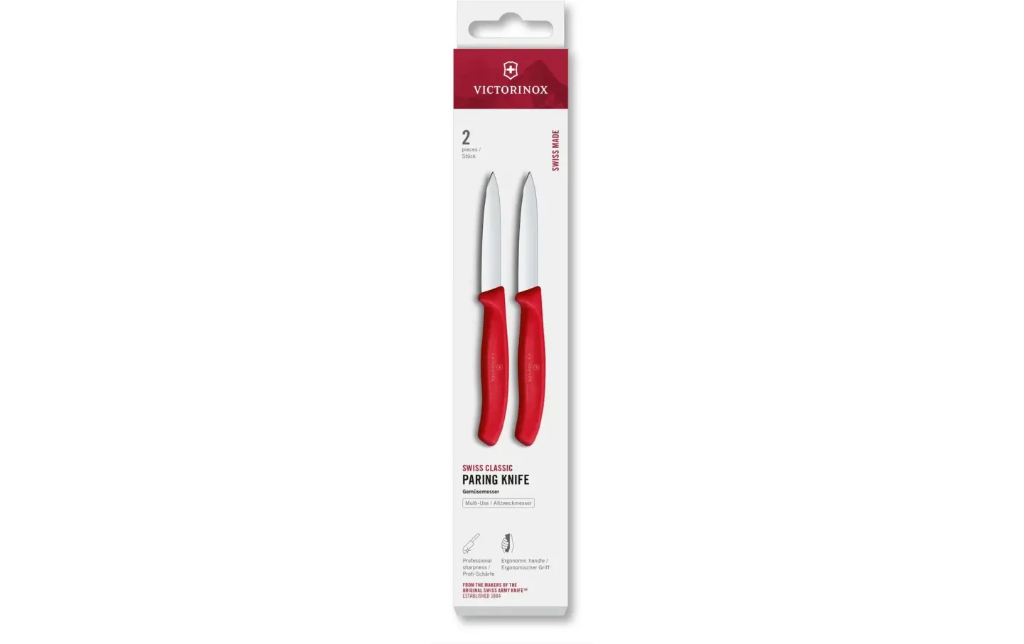 Alltron Messer-Set Swiss Classic, 8 cm, 2 Stück Von Victorinox Rot | Schubiger Möbel
