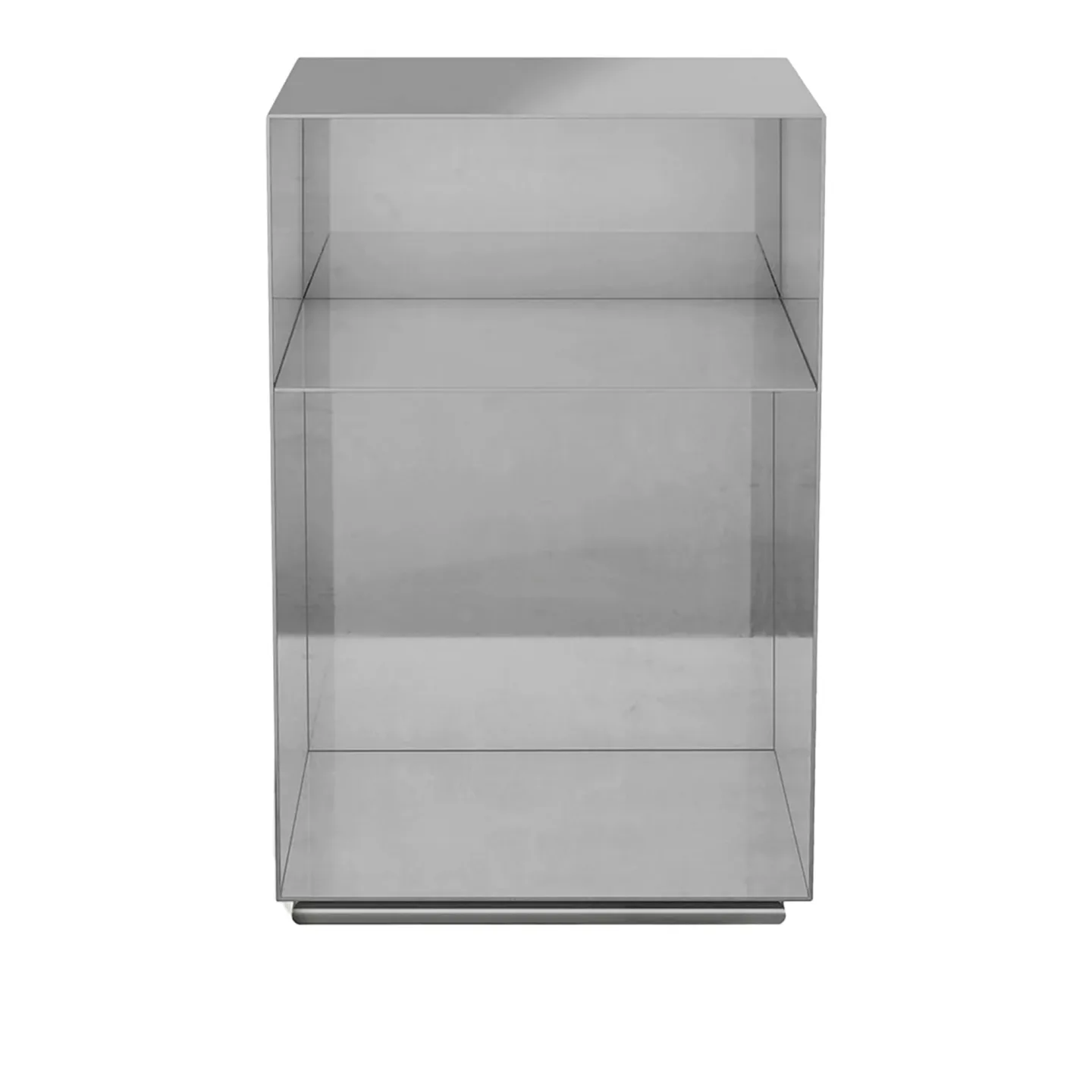 Carpe Diem Beds - Holme Bedside Table Chrome 37X37X60 cm - Sängbord - Silver - Metall