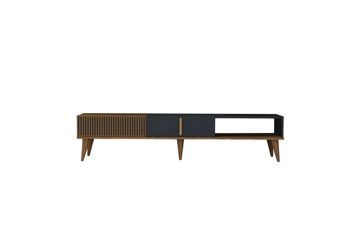 Lissione Tv-bänk 180 cm - Valnöt/Antracit