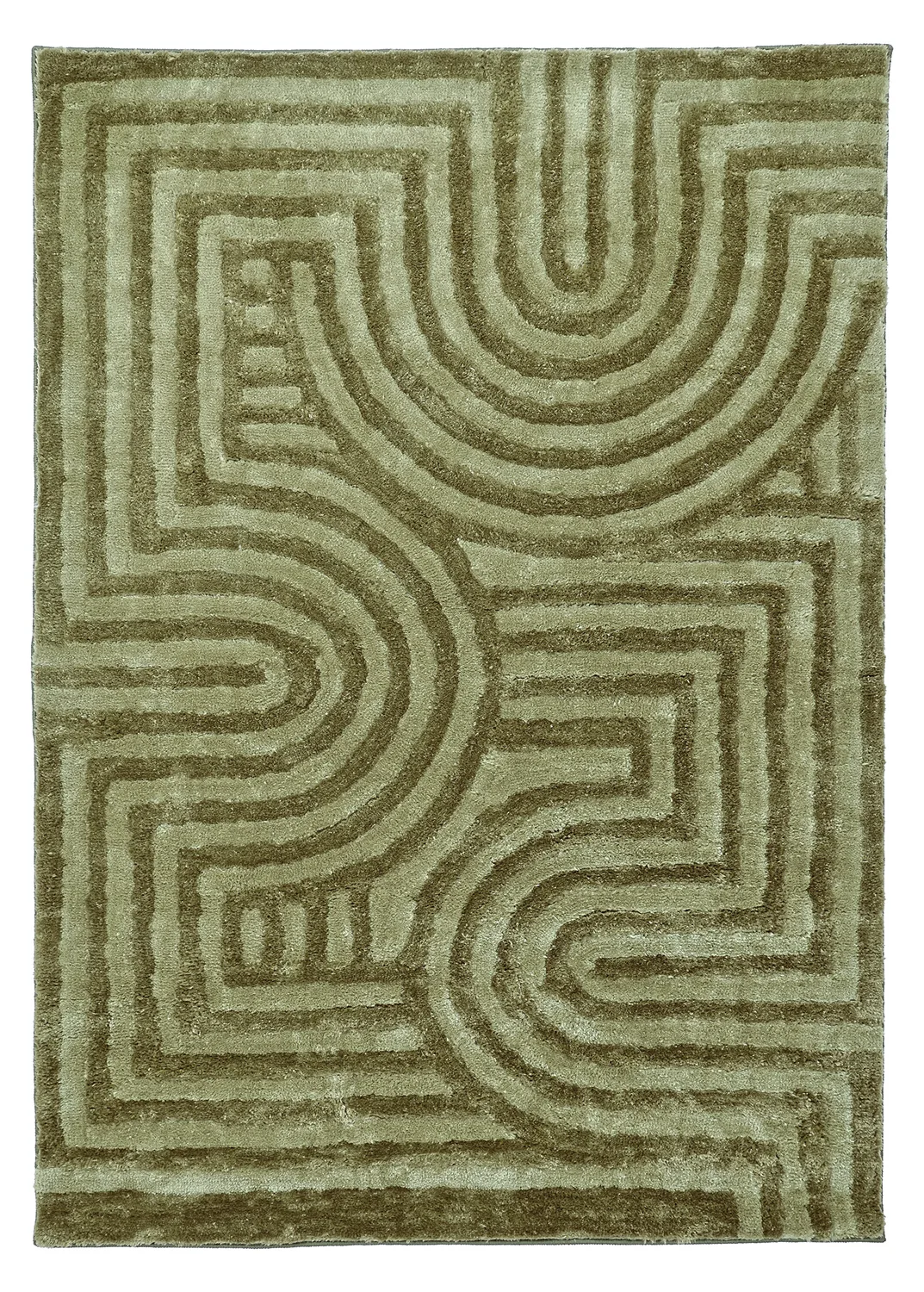Ryetepper - Volos (grønn) (Størrelse: 200 x 290 cm)