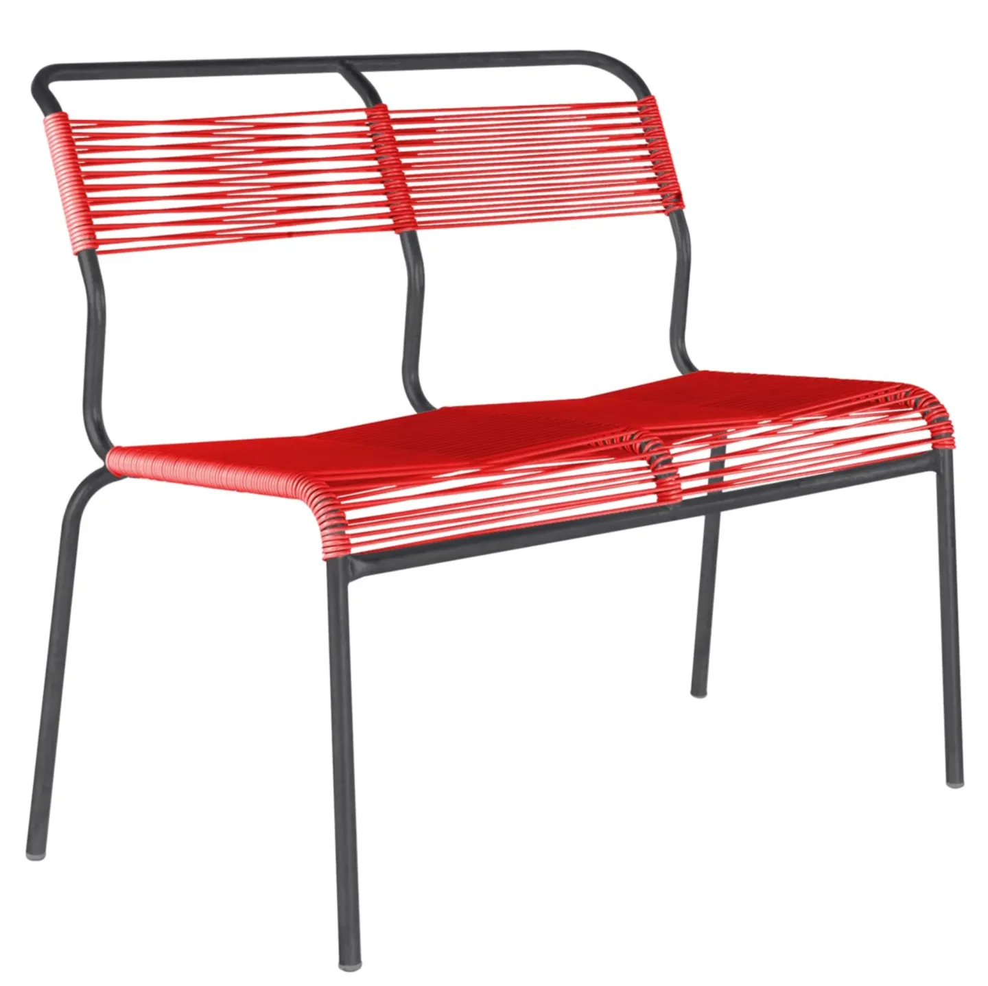 Schaffner Spaghetti-2er-Bank Säntis Rot | Schubiger Möbel