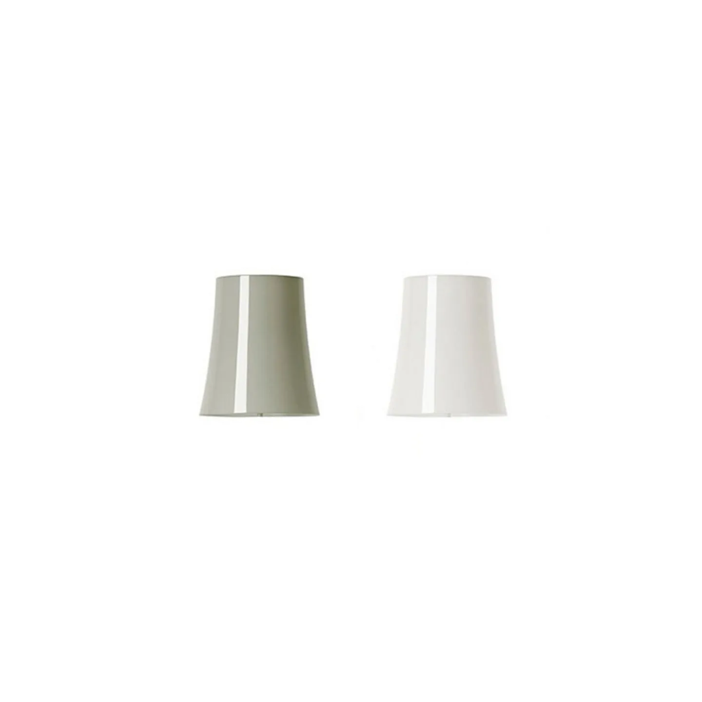 Skjerm Birdie gulvlampe/Grande bordlampe hvit - Foscarini - Stue - Plast