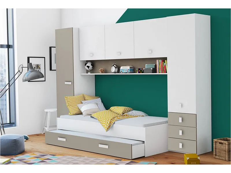 Bett wandelbar TIDY 90x200cm weiss
