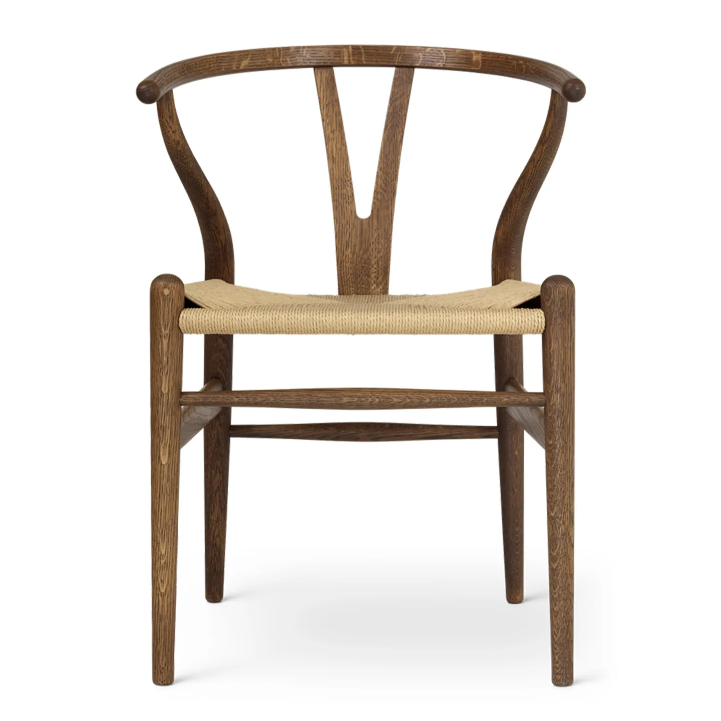 Carl Hansen - CH24 Y-Stolen Ek/ Snöre Natur Rökfärgad Olja - Matstolar - Hans J. Wegner - Papper/Trä