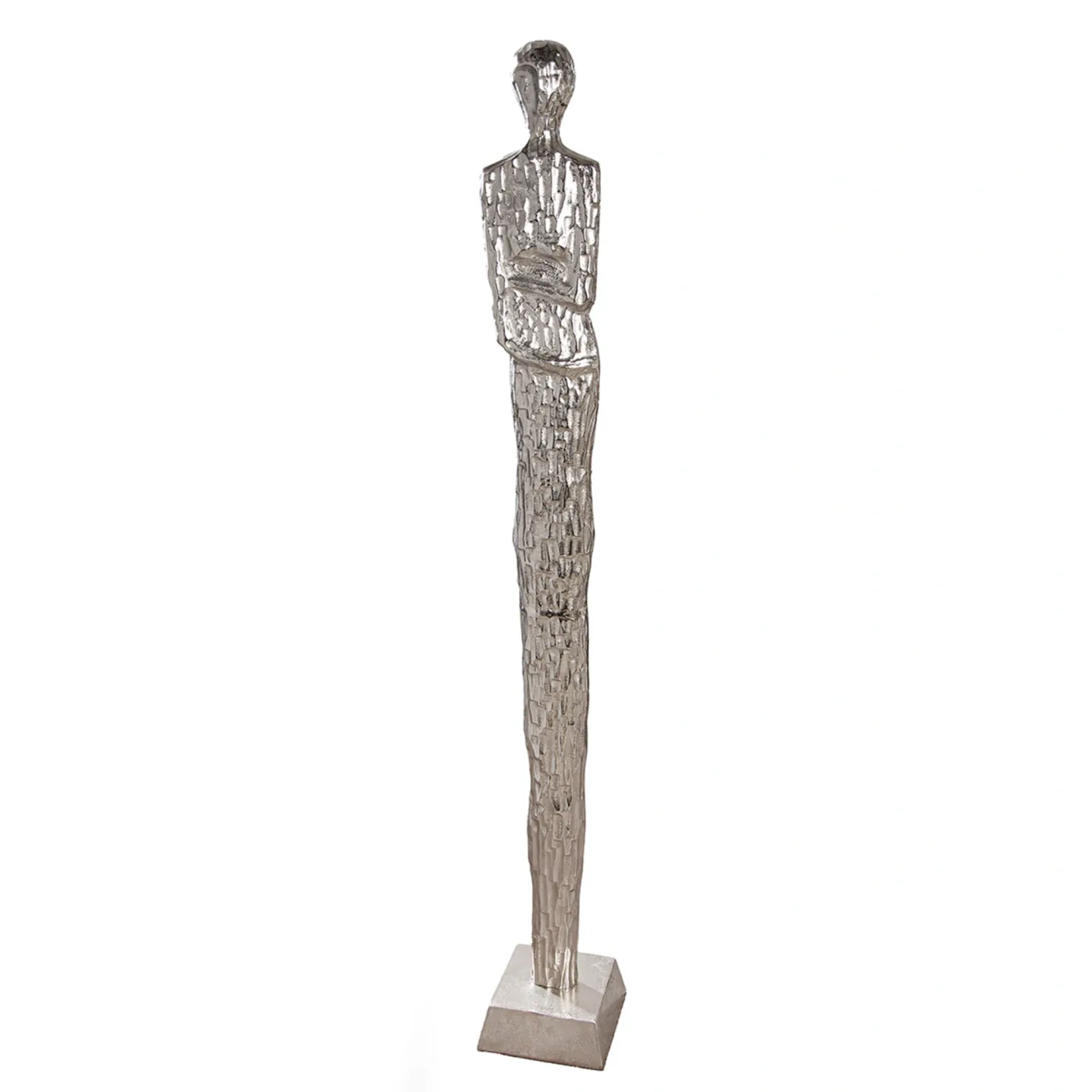 Gilde Figur Frau, Salvina, Aluminium, Gold H: 156 cm | Schubiger Möbel