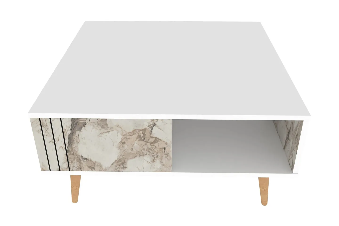 Andifli Soffbord 89,6x46,5x89,6 cm - Vit